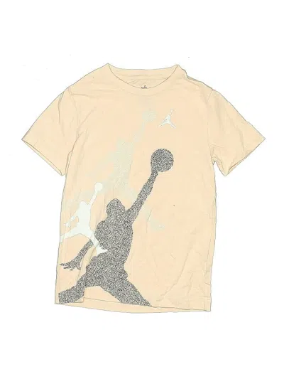 Pre-owned Air Jordan Kids' Short Sleeve T-shirt In Gold