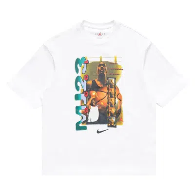 Pre-owned Air Jordan Short-sleeve T-shirt 'white/black' | Men's Size Xxl