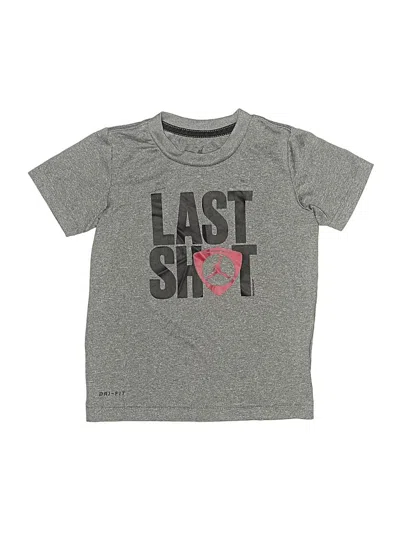 Pre-owned Air Jordan Kids' Short Sleeve Top Gray Tops