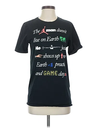 Pre-owned Air Jordan Short Sleeve T-shirt In Black