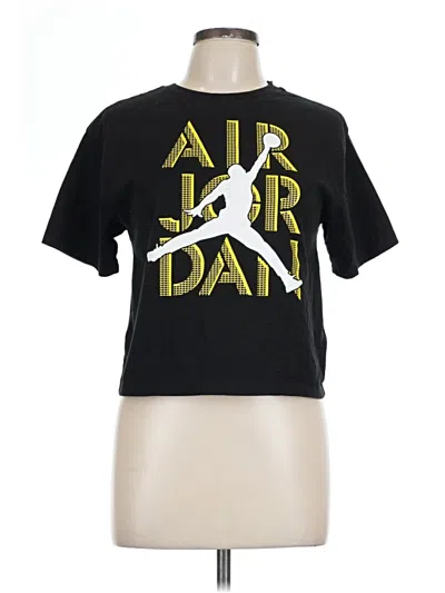 Pre-owned Air Jordan Short Sleeve T-shirt In Black