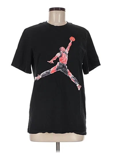 Pre-owned Air Jordan Short Sleeve T-shirt In Black