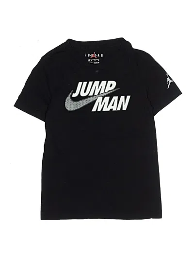 Pre-owned Air Jordan Kids' Short Sleeve T-shirt In Black