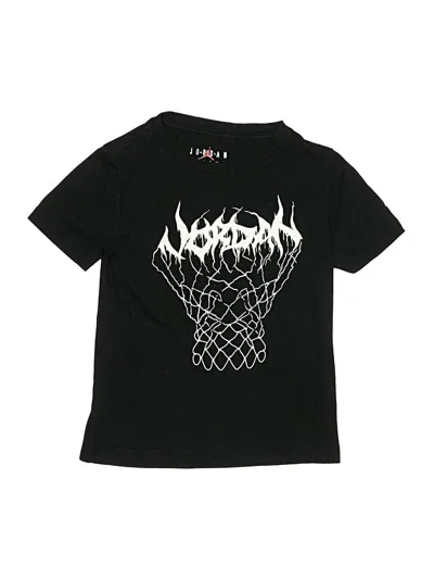 Pre-owned Air Jordan Kids' Short Sleeve T-shirt In Black