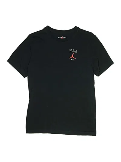 Pre-owned Air Jordan Kids' Short Sleeve T-shirt In Black