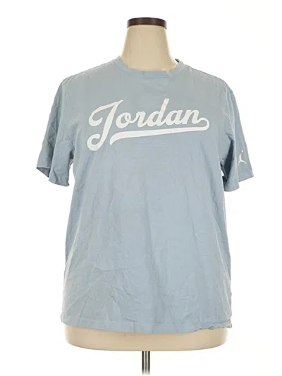 Pre-owned Air Jordan Short Sleeve T-shirt In Blue