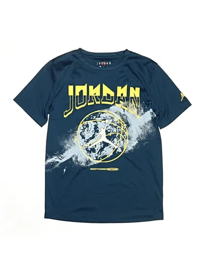 Pre-owned Air Jordan Kids' Short Sleeve T-shirt In Blue