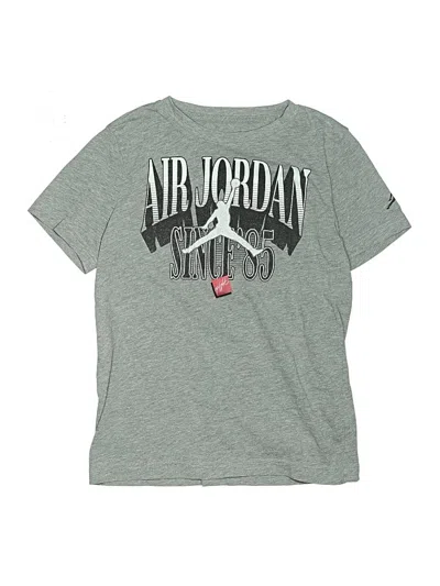 Pre-owned Air Jordan Kids' Short Sleeve T-shirt In Gray