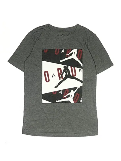 Pre-owned Air Jordan Kids' Short Sleeve T-shirt In Gray