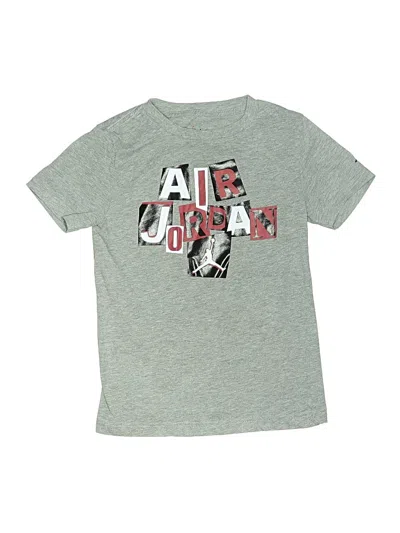 Pre-owned Air Jordan Kids' Short Sleeve T-shirt In Gray