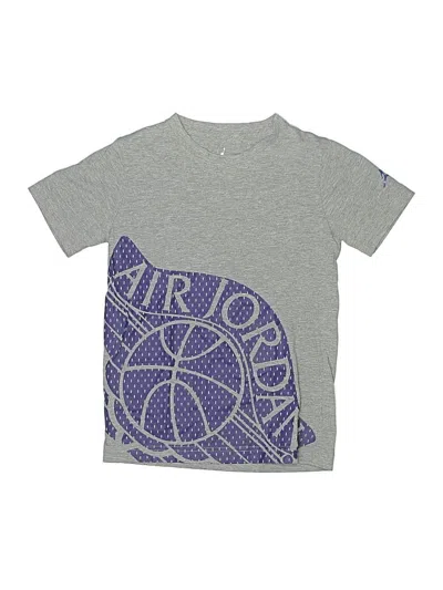 Pre-owned Air Jordan Kids' Short Sleeve T-shirt In Gray