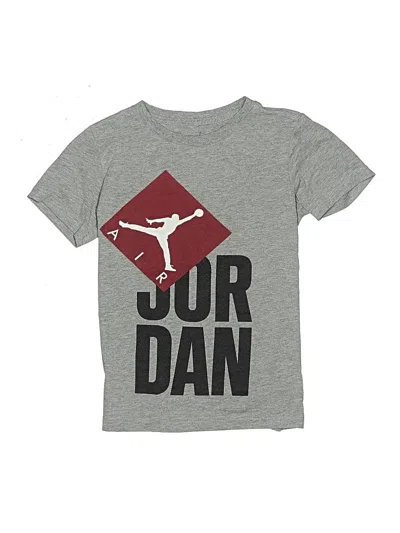 Pre-owned Air Jordan Kids' Short Sleeve T-shirt In Gray