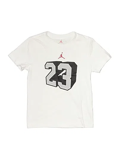 Pre-owned Air Jordan Kids' Short Sleeve T-shirt In Ivory