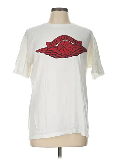 Pre-owned Air Jordan Short Sleeve T-shirt In Ivory