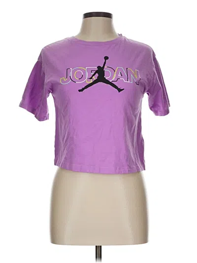 Pre-owned Air Jordan Short Sleeve T-shirt In Purple