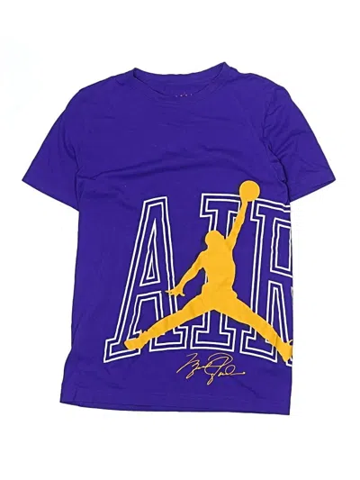 Pre-owned Air Jordan Kids' Short Sleeve T-shirt In Purple