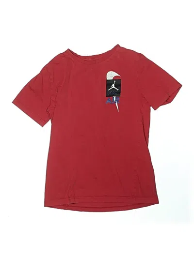 Pre-owned Air Jordan Kids' Short Sleeve T-shirt In Red