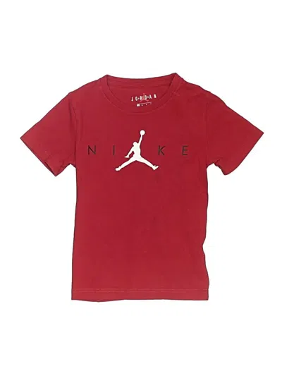 Pre-owned Air Jordan Kids' Short Sleeve T-shirt In Red