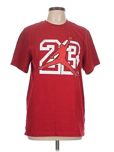 Pre-owned Air Jordan Short Sleeve T-shirt In Red