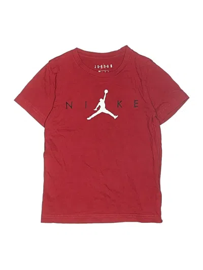 Pre-owned Air Jordan Kids' Short Sleeve T-shirt In Red