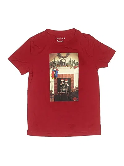 Pre-owned Air Jordan Kids' Short Sleeve T-shirt In Red