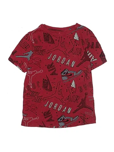 Pre-owned Air Jordan Kids' Short Sleeve T-shirt In Red