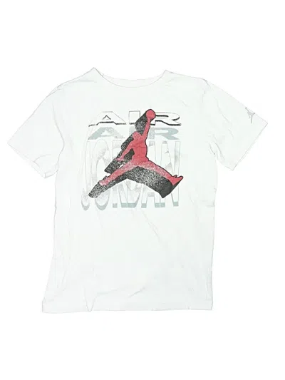 Pre-owned Air Jordan Kids' Short Sleeve T-shirt In White
