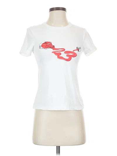 Pre-owned Air Jordan Short Sleeve T-shirt In White