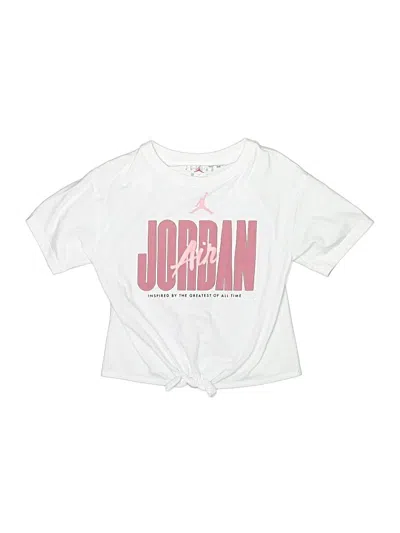 Pre-owned Air Jordan Kids' Short Sleeve T-shirt In White