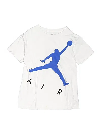 Pre-owned Air Jordan Kids' Short Sleeve T-shirt In White