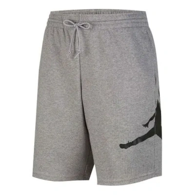 Air Jordan Side Large Logo Sports Shorts Gray