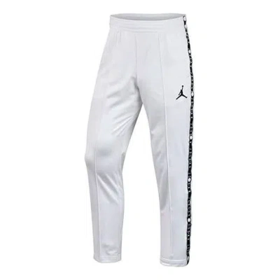 Air Jordan Side Logo Printing Sports Long Pants White
