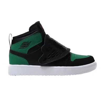 Pre-owned Air Jordan Sky Jordan 1 Ps 'black Pine Green' | Kid's Size 2