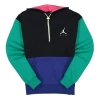 Air Jordan Small Colorblock Casual Sports Long Sleeves Hoodie Men's Colorblock In Green