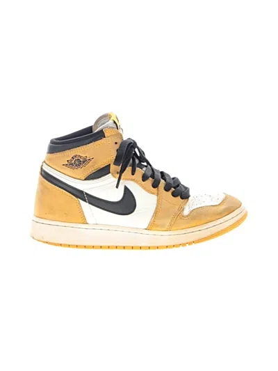 Pre-owned Air Jordan Kids' Sneakers In Yellow
