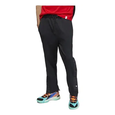 Air Jordan Solid Color Button Casual Pants Men's Black