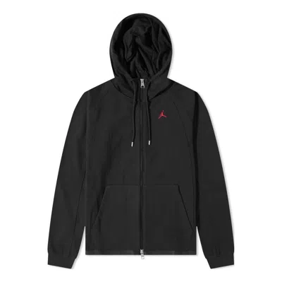 Air Jordan Solid Color Drawstring Hooded Jacket Men's Black