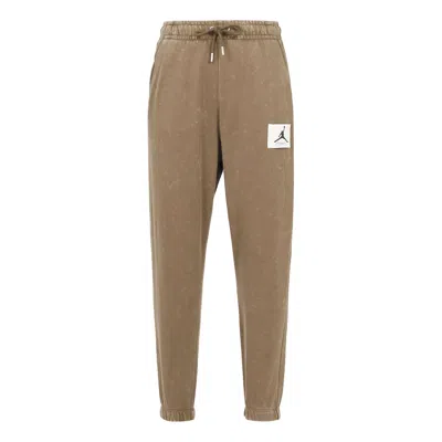 Air Jordan Solid Color Drawstring Pants Men's Khaki