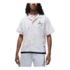 Air Jordan Solid Color Embroidered Alphabet Short Sleeve Shirt Men's White Gift For Him