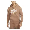 Air Jordan Solid Color Hoodie Men's Khaki In Gray