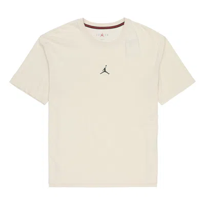 Air Jordan Solid Color Round Neck Short Sleeve T-shirt Men's White In Neutral