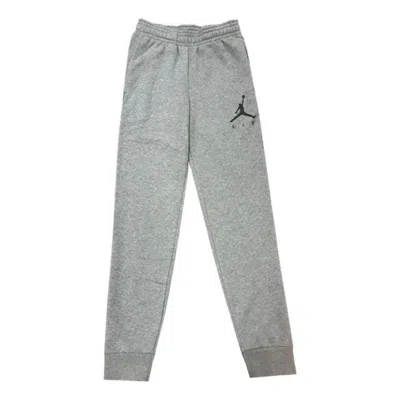 Air Jordan Solid Color Slim Fit Bundle Feet Sweatpants 'grey' In Gray