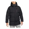 Air Jordan Solid Color Zipper Down Jacket 'black'