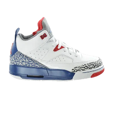 Pre-owned Air Jordan Sons Of Mars Low 'true Blue' Gs In White