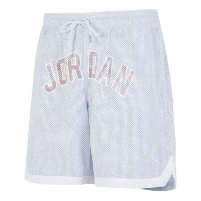 Air Jordan Sport Dna Alphabet Logo Sports Shorts Soccer 'grey' In Blue