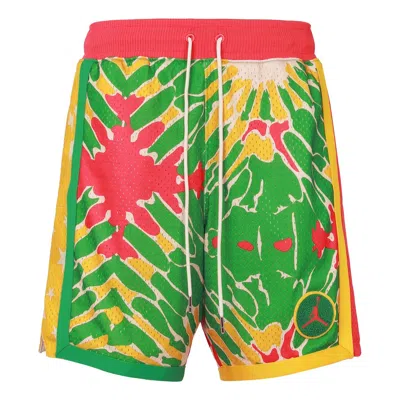 Air Jordan Sport Dna Basketball Shorts For Men 'red Green Dark' In Multi