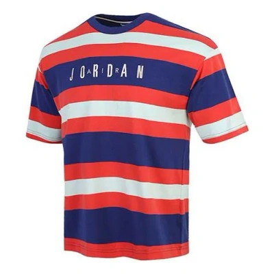 Air Jordan Sport Dna Hbr Multicolor Stripe Short Sleeve