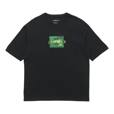 Air Jordan Sport Dna Logo Printing Short Sleeve Black