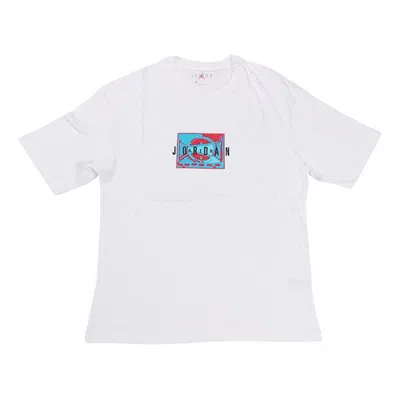 Air Jordan Sport Dna Logo Printing Short Sleeve White