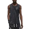 Air Jordan Sport Dri-fit Mesh Top 'black White' In Gray